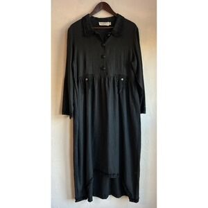 Vintage Taylor G Dallas Midi Maxi Dress L Gothic Cottagecore Dark Prairie Lace